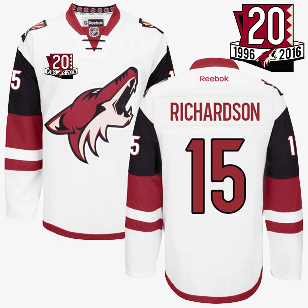 Youth Brad Richardson Arizona Coyotes White 20th Anniversary Jersey