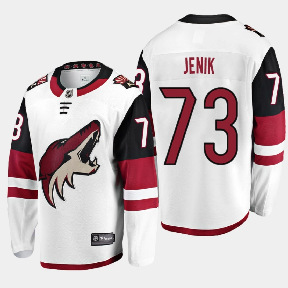 Youth Arizona Coyotes Jan Jenik #73 Away 2021 White Jersey