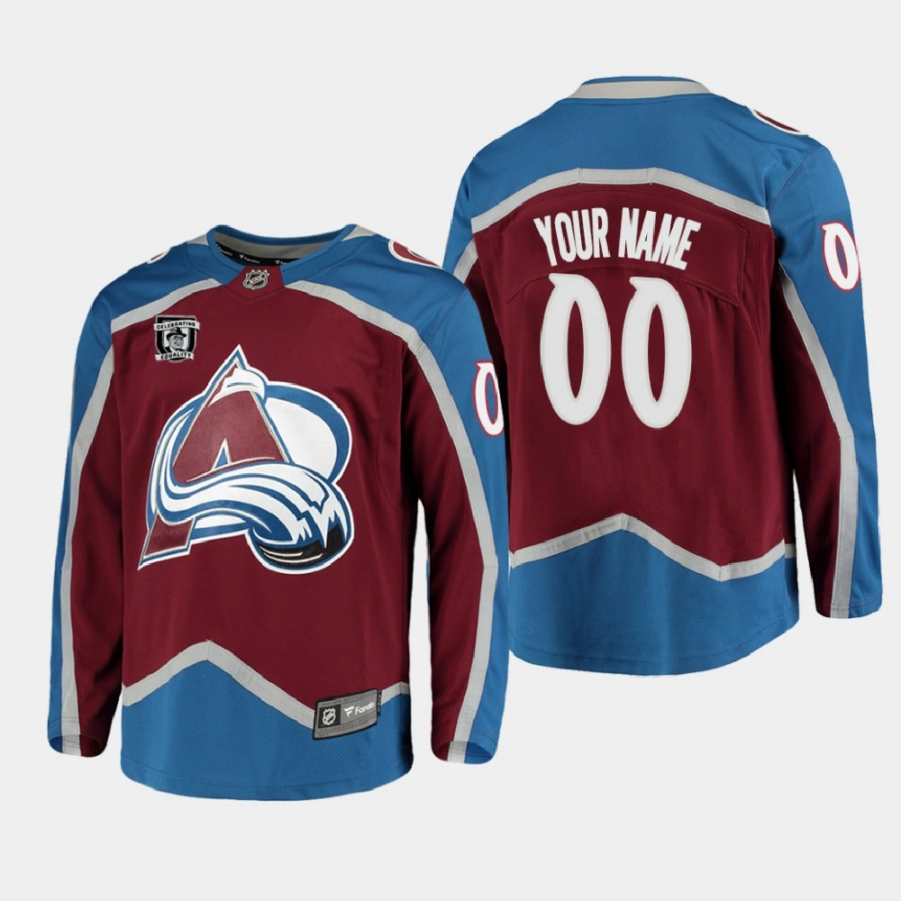 Women's Colorado Avalanche 2021 Honor Willie O'Ree Celebrate Equality MLK Jr. Day Burgundy Jersey