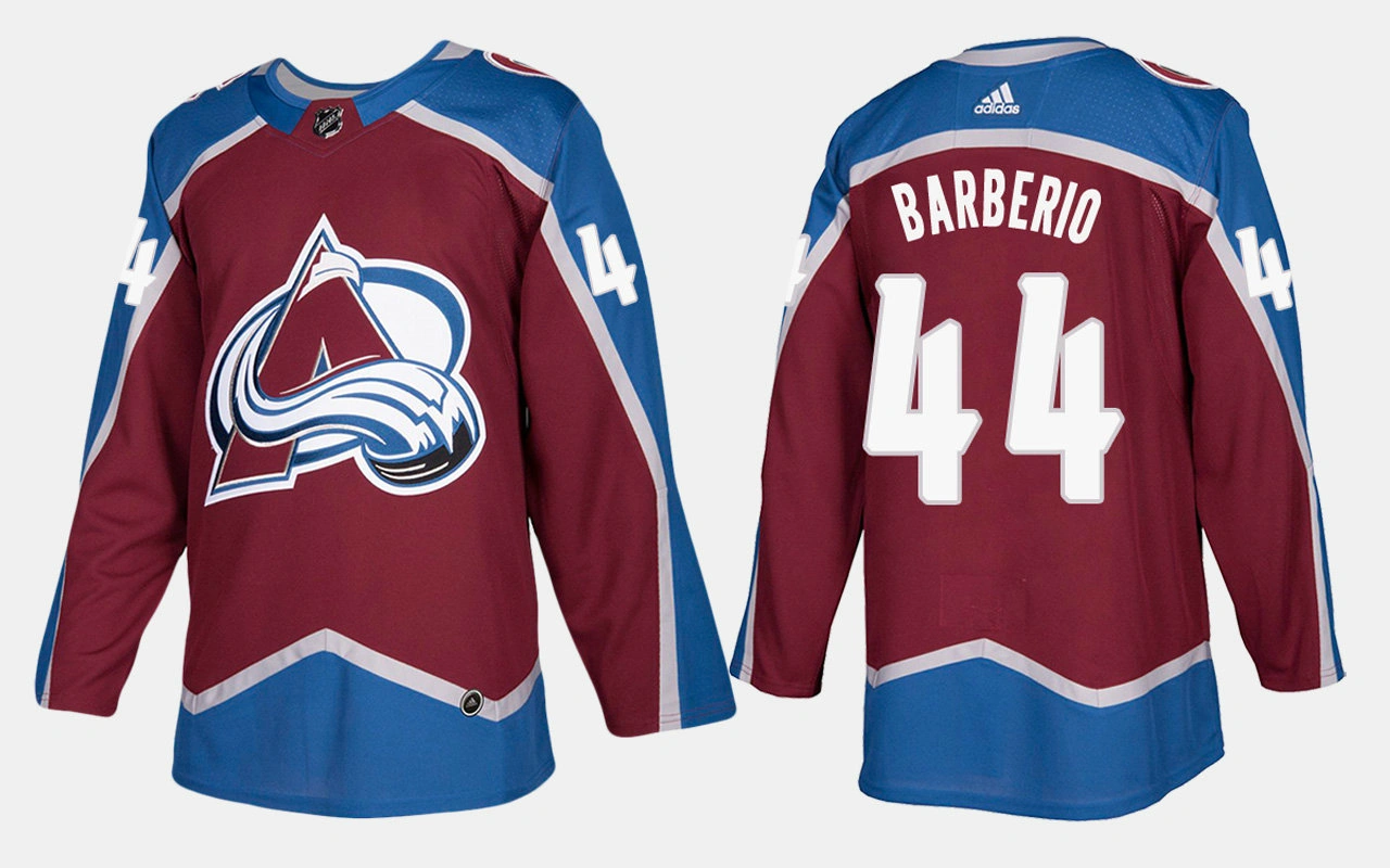 Colorado Avalanche #44 Mark Barberio Home Burgundy Jersey Colorado Avalanche #44 Mark Barberio Home Burgundy Jersey