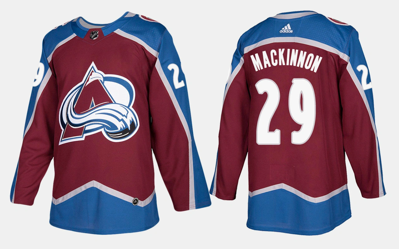 Colorado Avalanche #29 Nathan MacKinnon Home Burgundy Jersey