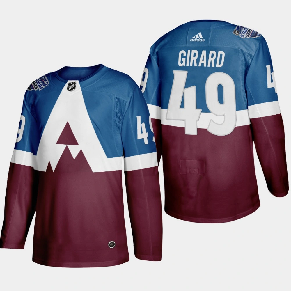 Colorado Avalanche #49 Samuel Girard 2020 Stadium Series Blue Jersey