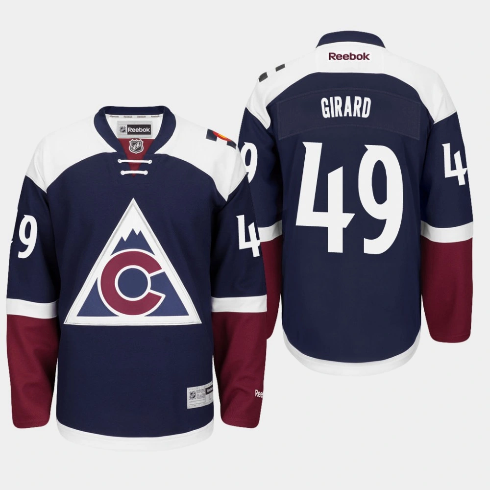 Colorado Avalanche #49 Samuel Girard Alternate Premier Reebok Navy Blue Jersey