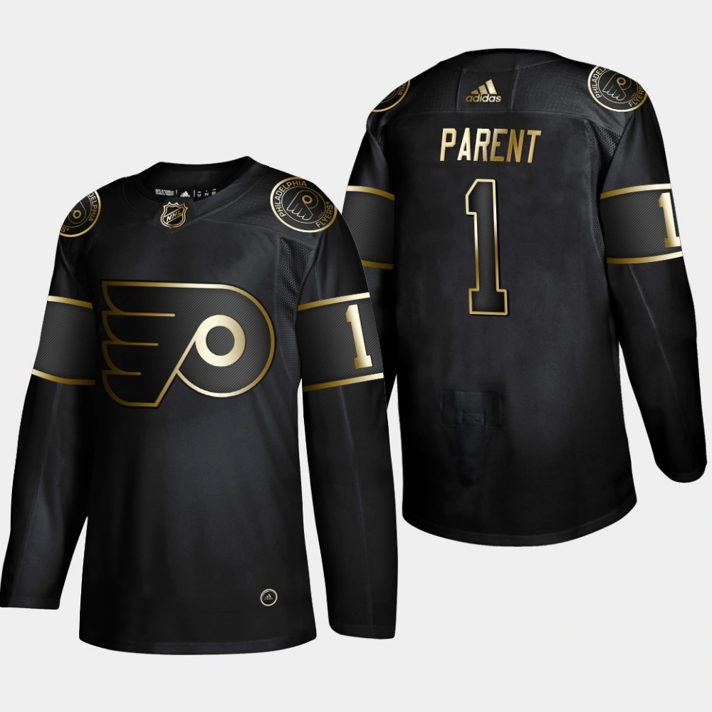 Women's Philadelphia Flyers Bernie Parent 2019 NHL Golden Edition Retired Player Black Jersey