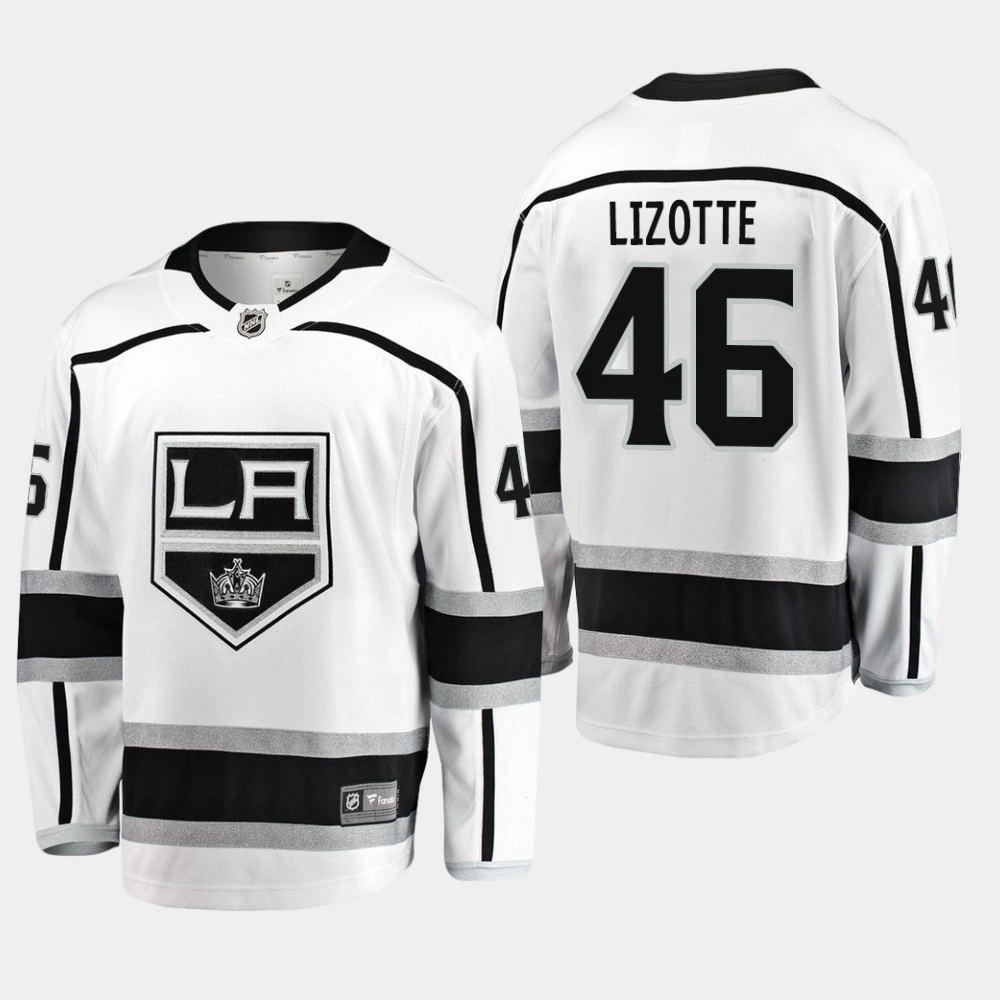 Men's Los Angeles Kings Blake Lizotte #46 Away White Breakaway Player Jersey