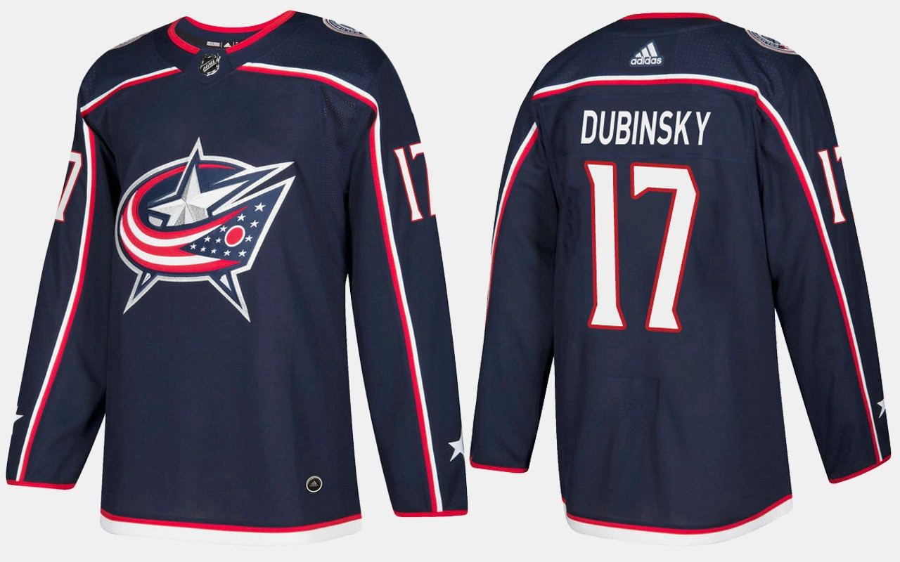 Columbus Blue Jackets #17 Brandon Dubinsky Home Navy Jersey Columbus Blue Jackets #17 Brandon Dubinsky Home Navy Jersey