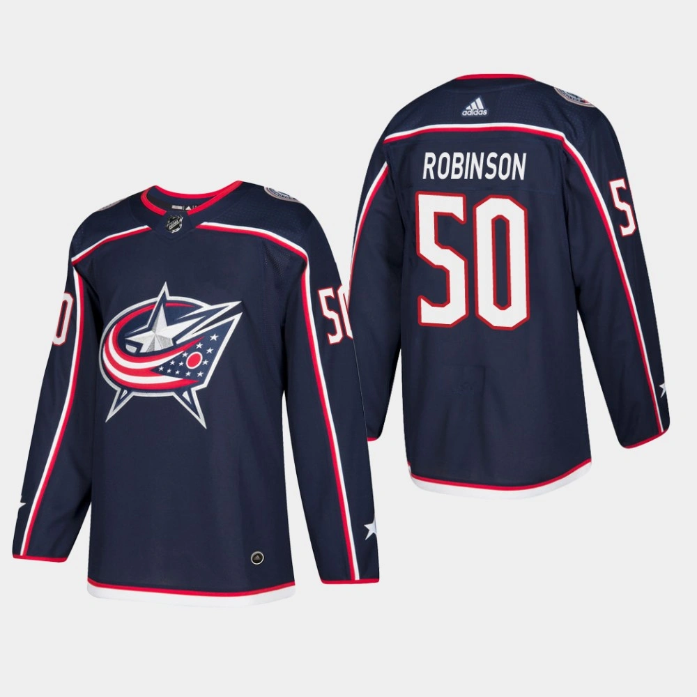 Columbus Blue Jackets #50 Eric Robinson Home Navy Jersey