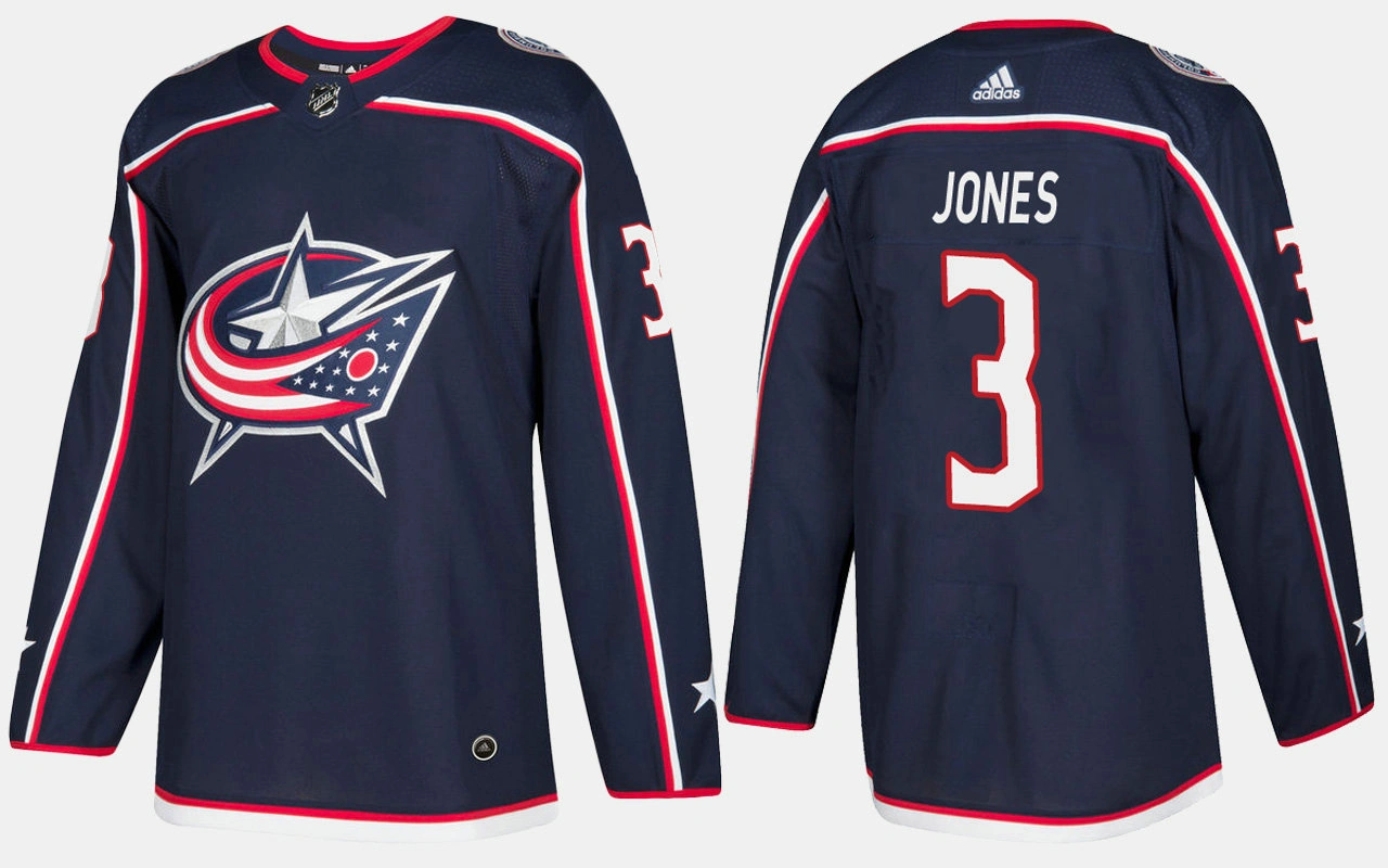 Columbus Blue Jackets #3 Seth Jones Home Navy Jersey