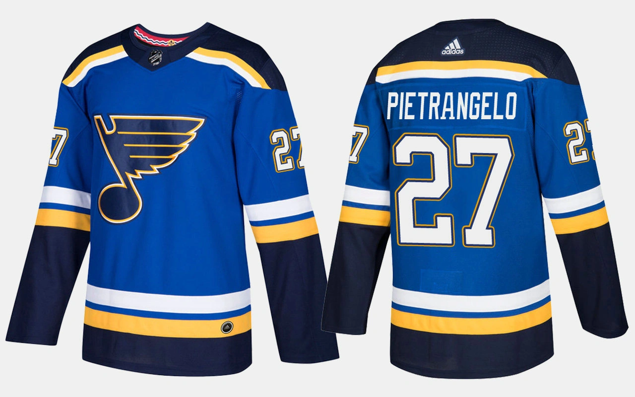 St. Louis Blues #27 Alex Pietrangelo Home Blue Jersey St. Louis Blues #27 Alex Pietrangelo Home Blue Jersey