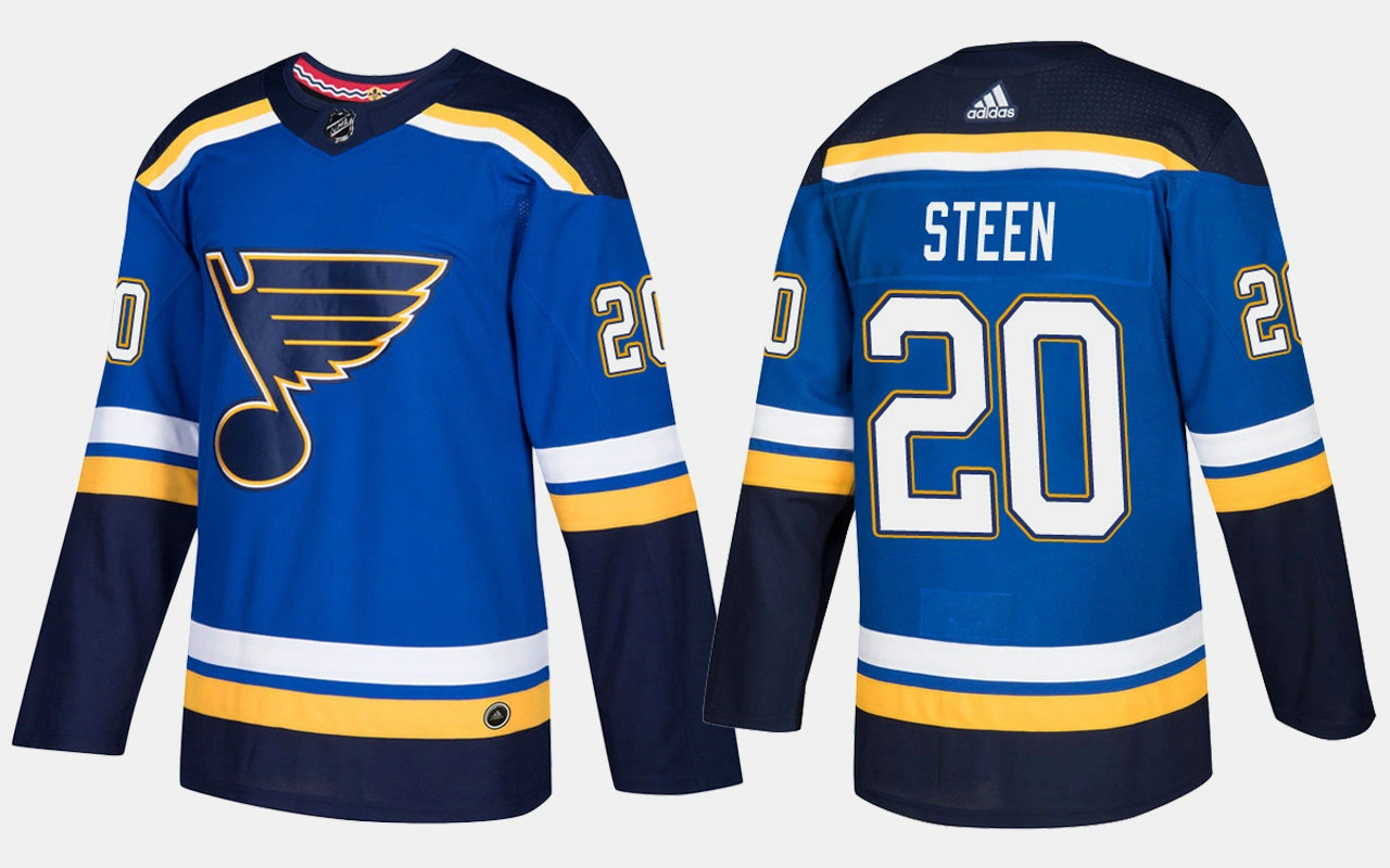 St. Louis Blues #20 Alexander Steen Home Blue Jersey