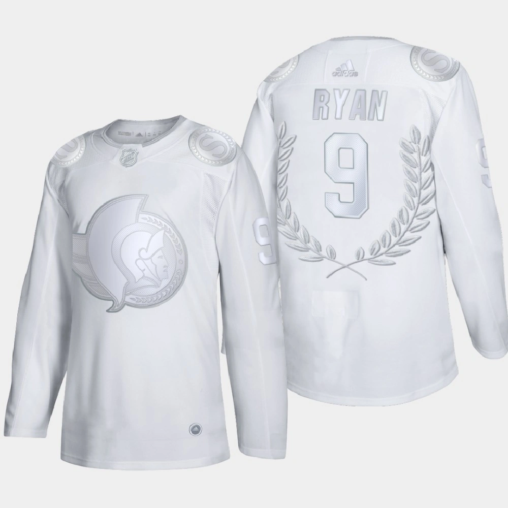 Men Ottawa Senators bobby ryan Awards Collection 2020 Masterton Trophy White Jersey