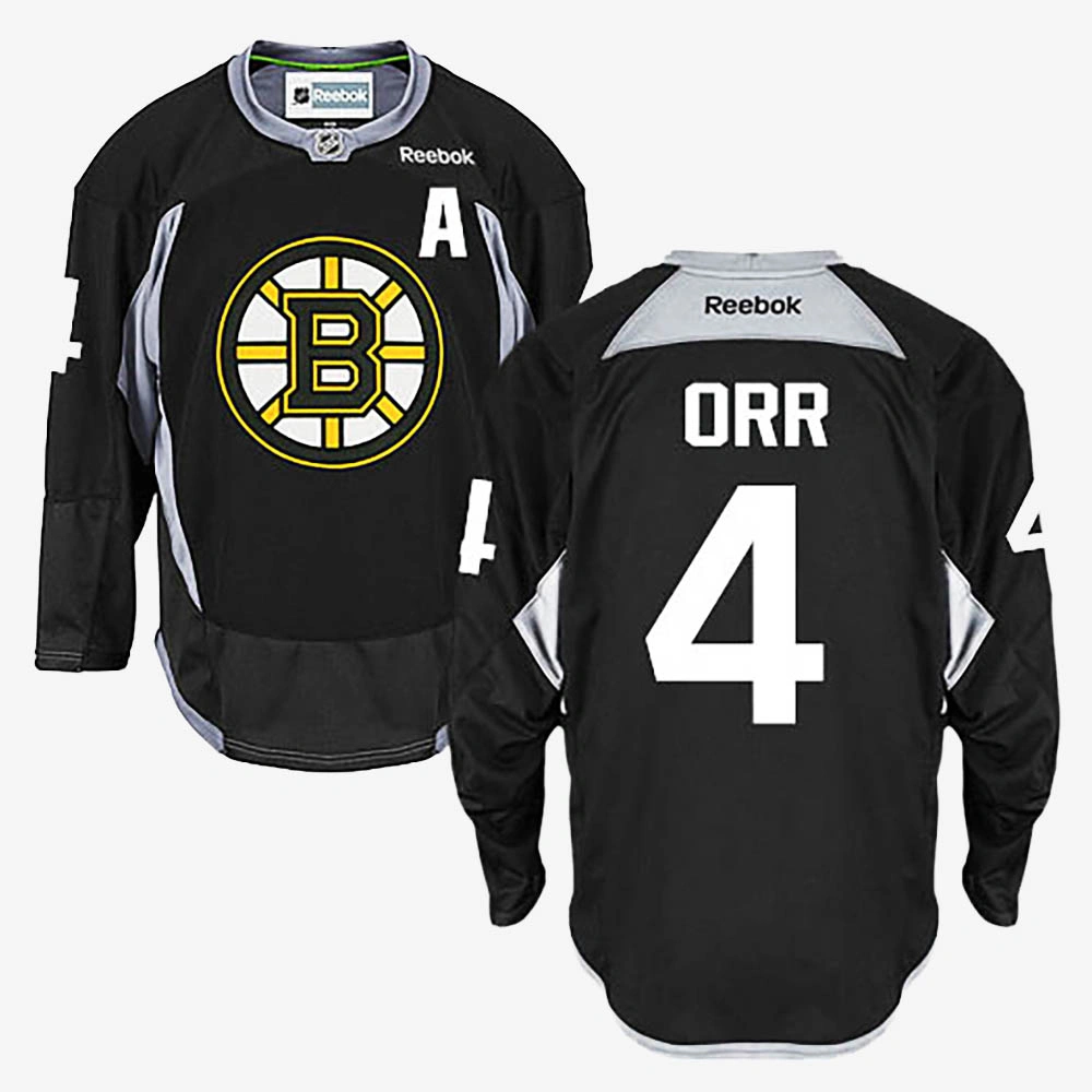 Women's Bobby Orr Boston Bruins Black Practice Jersey Women's Bobby Orr Boston Bruins Black Practice Jersey