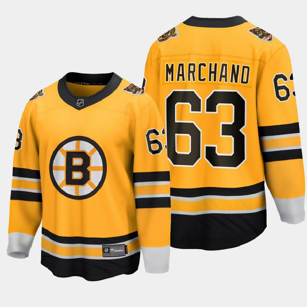 Women's Boston Bruins Brad Marchand #63 Reverse Retro 2020-21 Breakaway Player Gold Jersey Women's Boston Bruins Brad Marchand #63 Reverse Retro 2020-21 Breakaway Player Gold Jersey