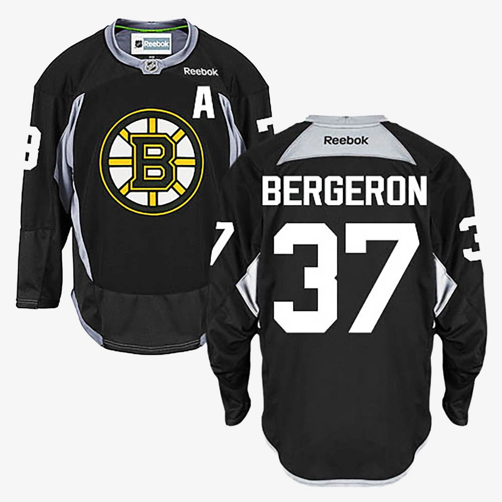 Patrice Bergeron Boston Bruins Black Practice Jersey
