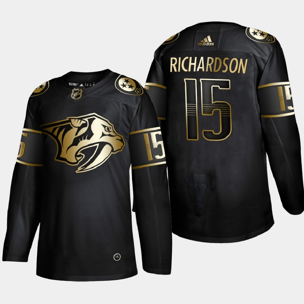 Women's Nashville Predators Brad Richardson #15 Golden Edition Black Authentic Player Jersey