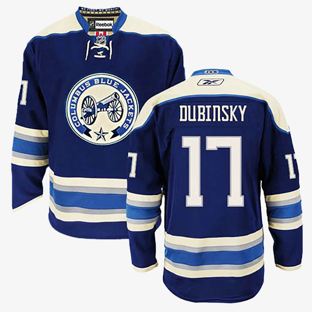Brandon Dubinsky Columbus Blue Jackets Navy Blue Alternate Jersey