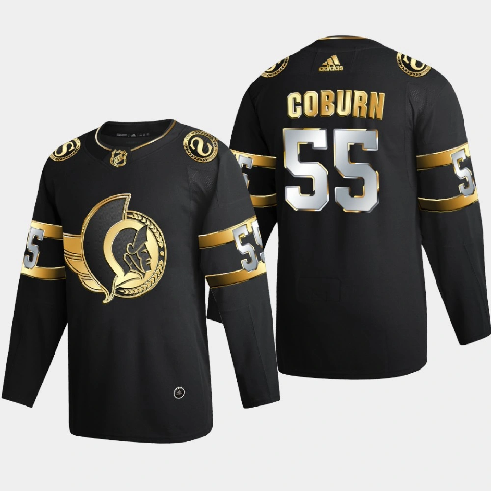 Men's Ottawa Senators Braydon Coburn #55 2020-21 Authentic Golden Limited Edition Jersey - Black