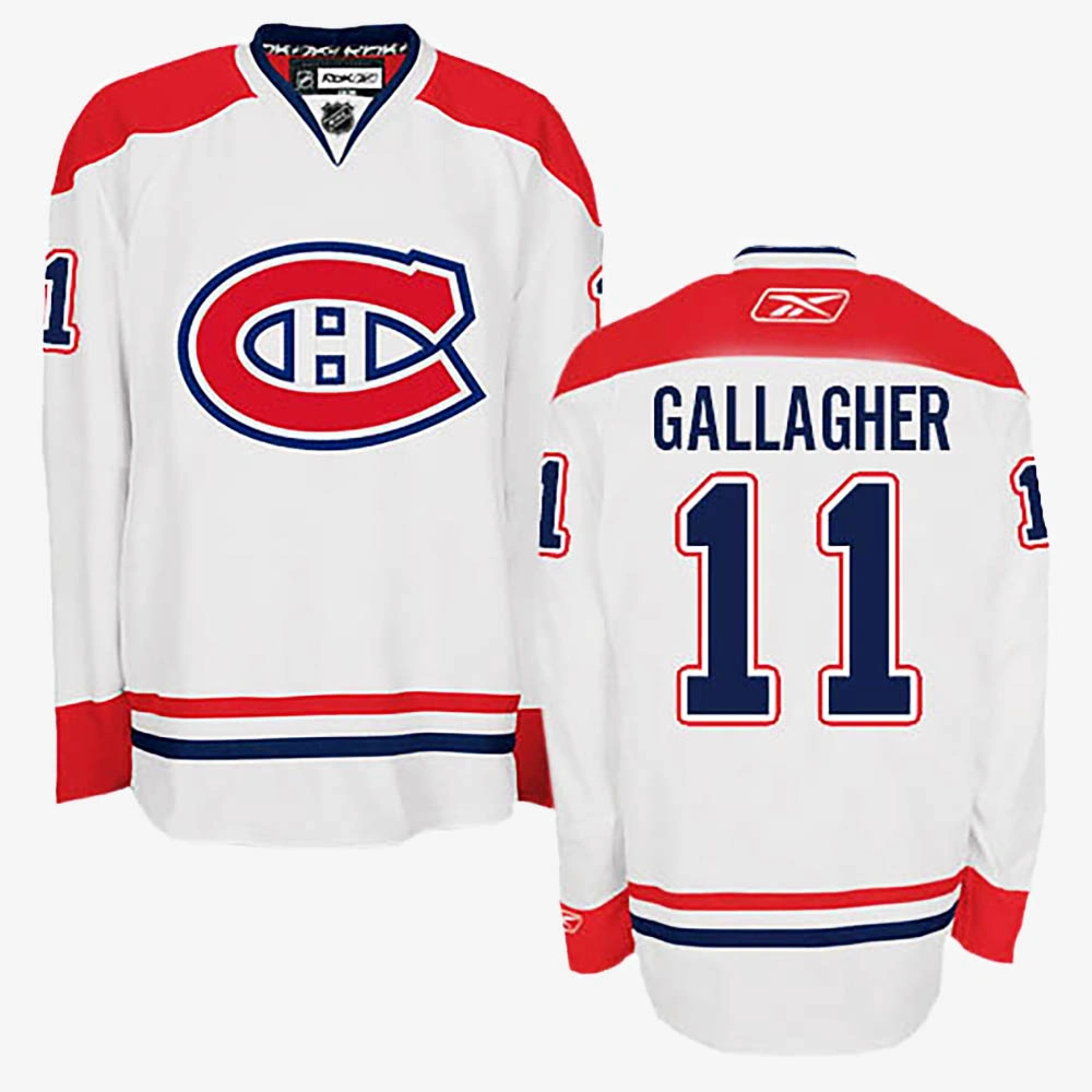 Brendan Gallagher Montreal Canadiens White Away Jersey