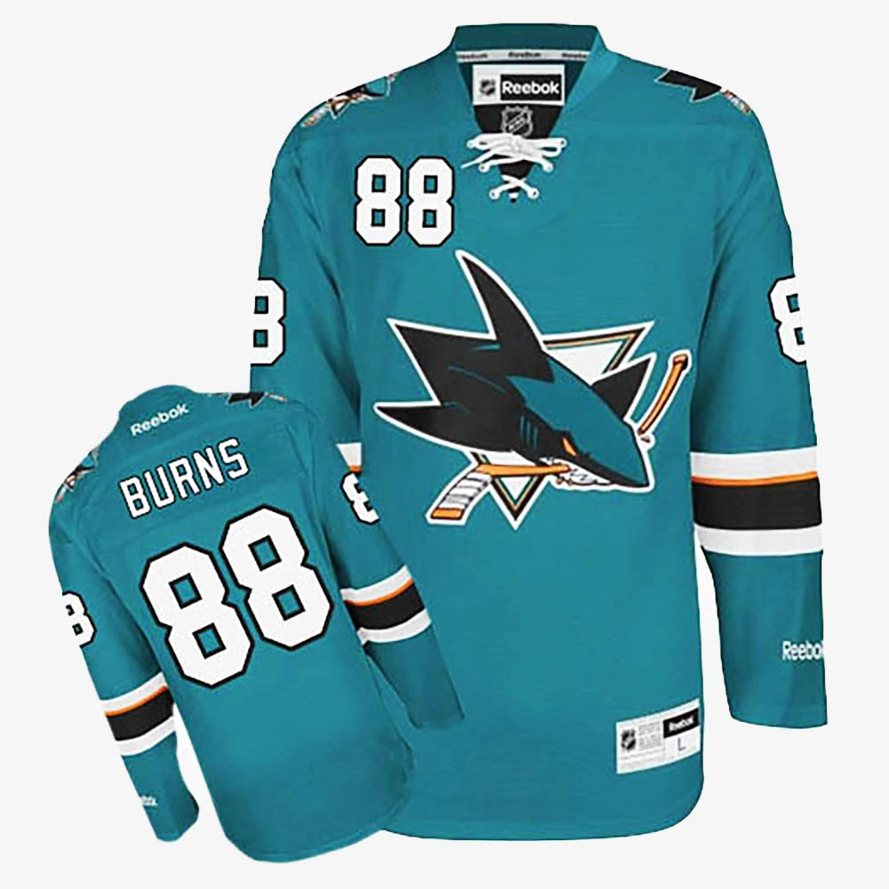 Women's Brent Burns San Jose Sharks Teal Green Home Jersey