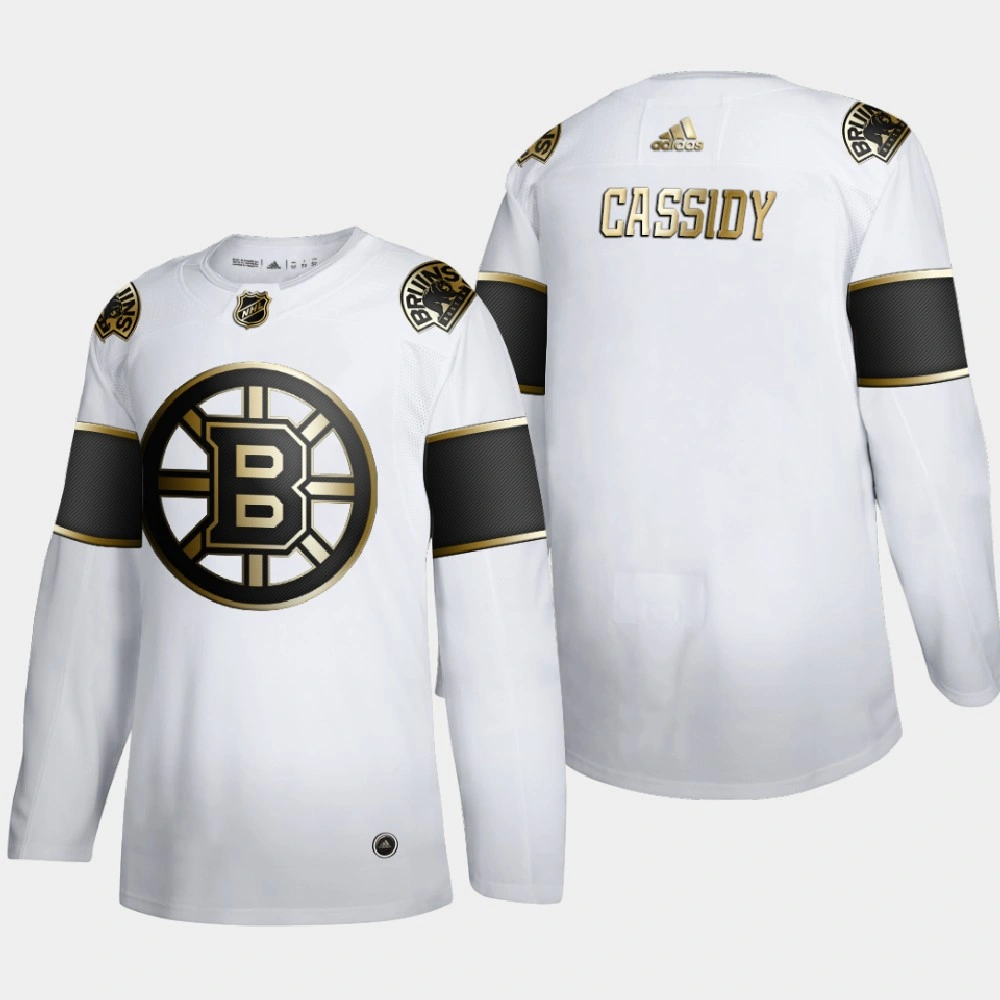 Women's Boston Bruins Bruce Cassidy 2020 Jack Adams Award White Jersey Women's Boston Bruins Bruce Cassidy 2020 Jack Adams Award White Jersey