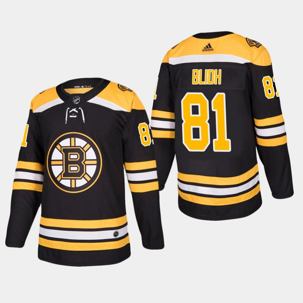 Boston Bruins #81 Anton Blidh Home Black Jersey
