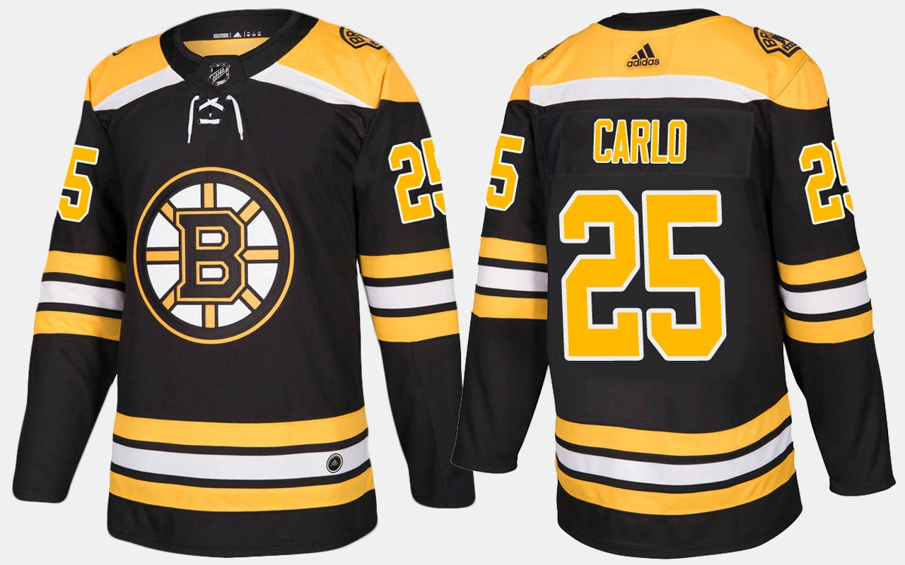 Boston Bruins #25 Brandon Carlo Home Black Jersey