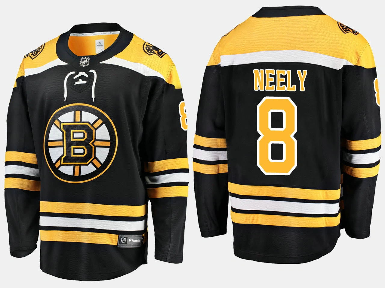 Boston Bruins #8 Cam Neely Home Breakaway Player Black Jersey