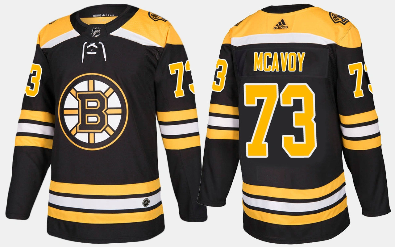 Boston Bruins #73 Charlie McAvoy Home Black Jersey