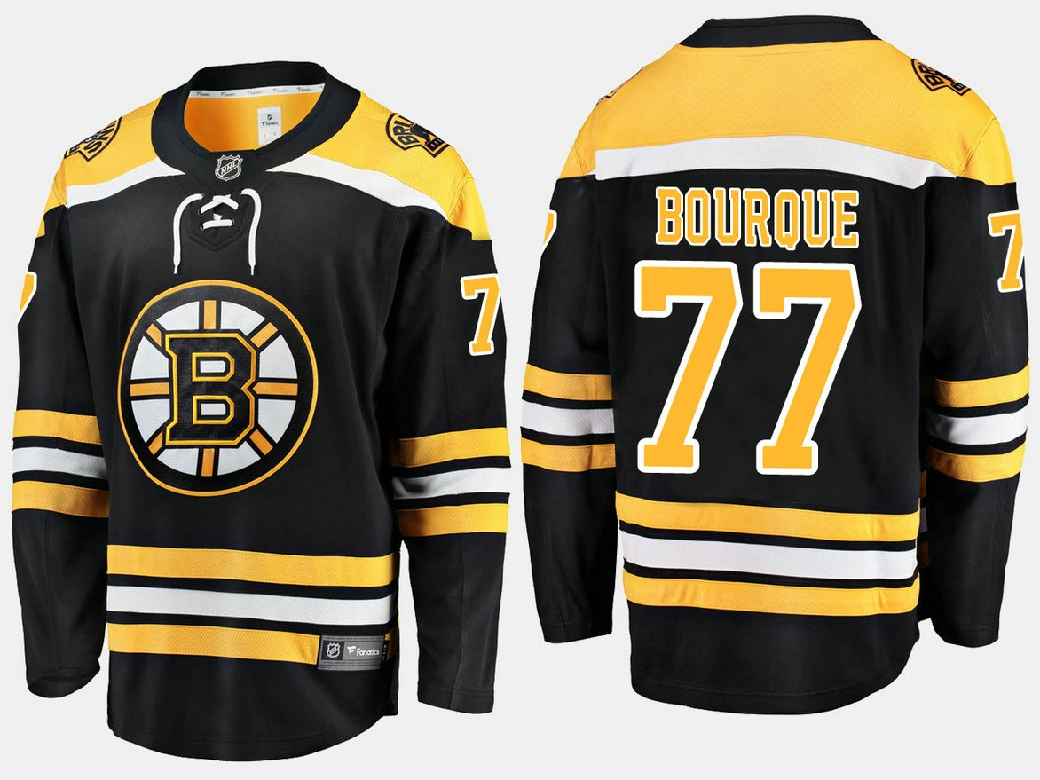 Boston Bruins #77 Ray Bourque Home Breakaway Player Black Jersey