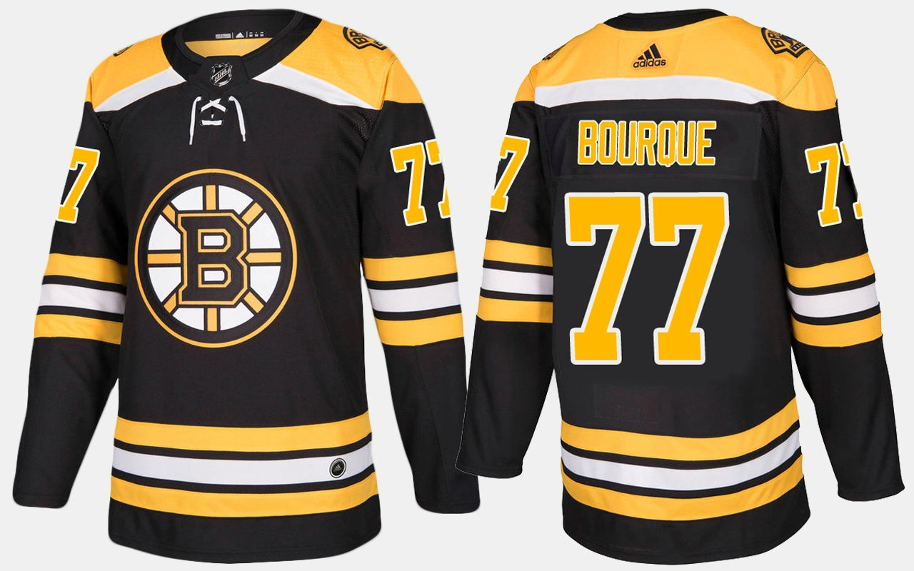 Boston Bruins #77 Retired Ray Bourque Home Black Jersey