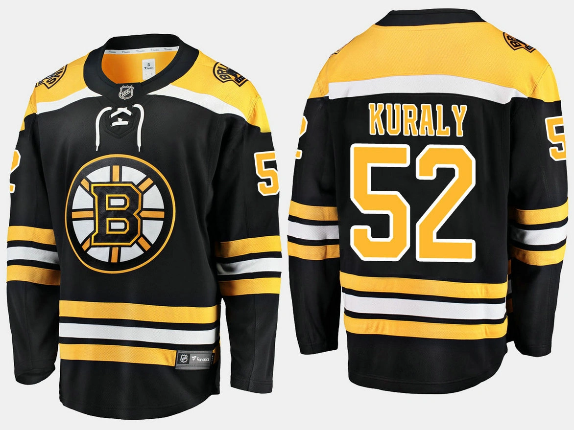 Boston Bruins #52 Sean Kuraly Home Breakaway Player Black Jersey