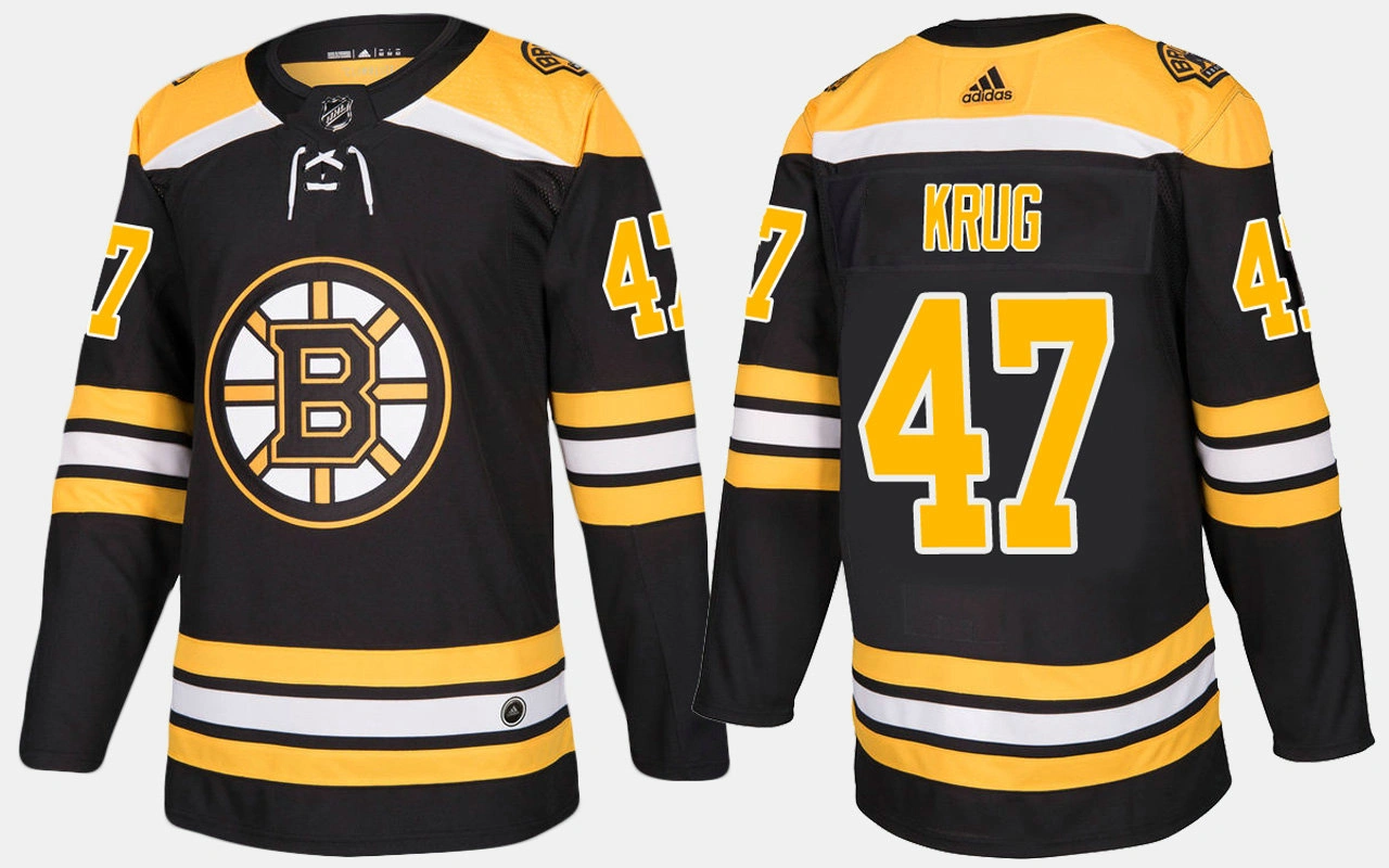 Boston Bruins #47 Torey Krug Home Black Jersey