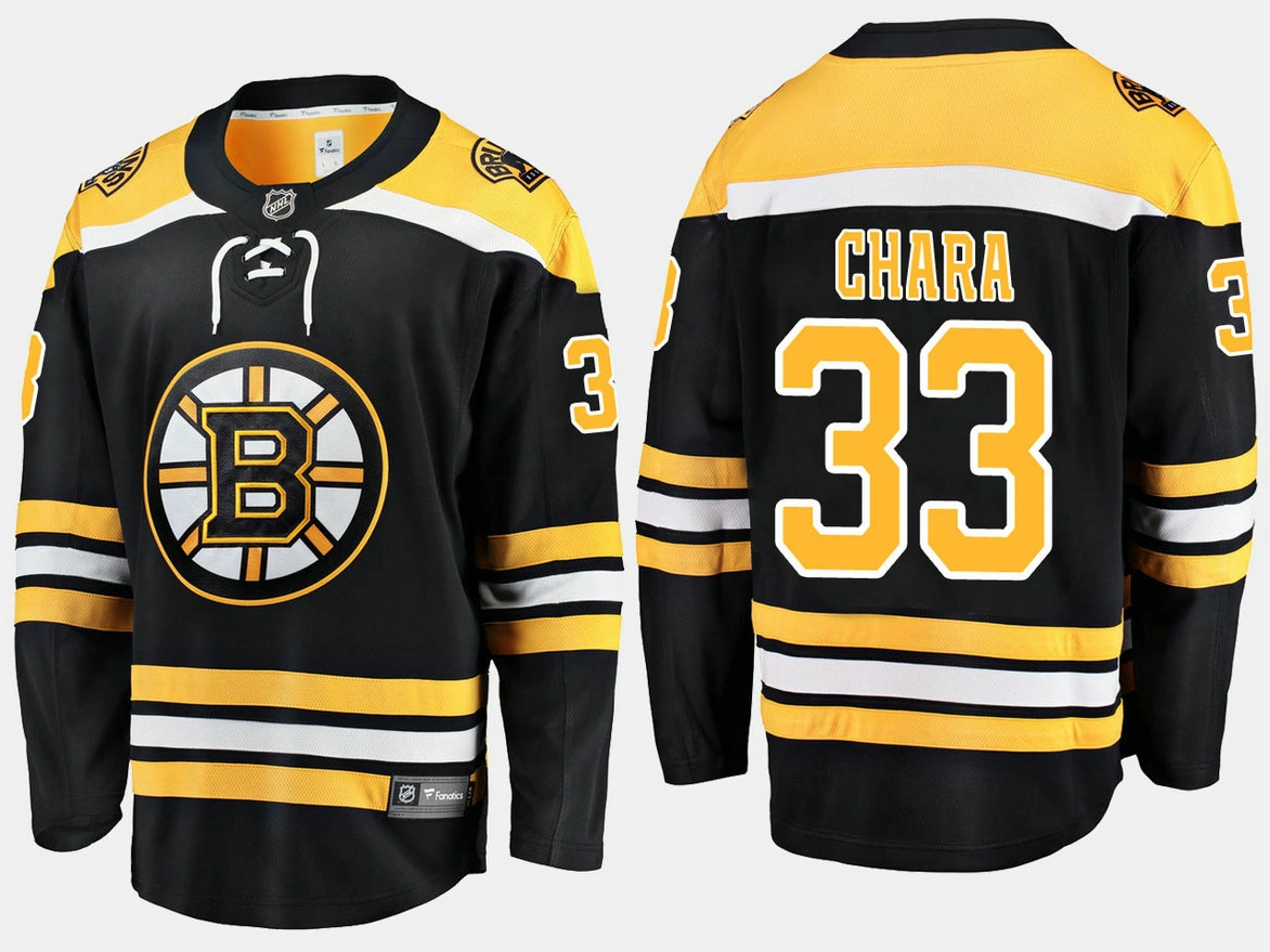 Boston Bruins #33 Zdeno Chara Home Breakaway Player Black Jersey