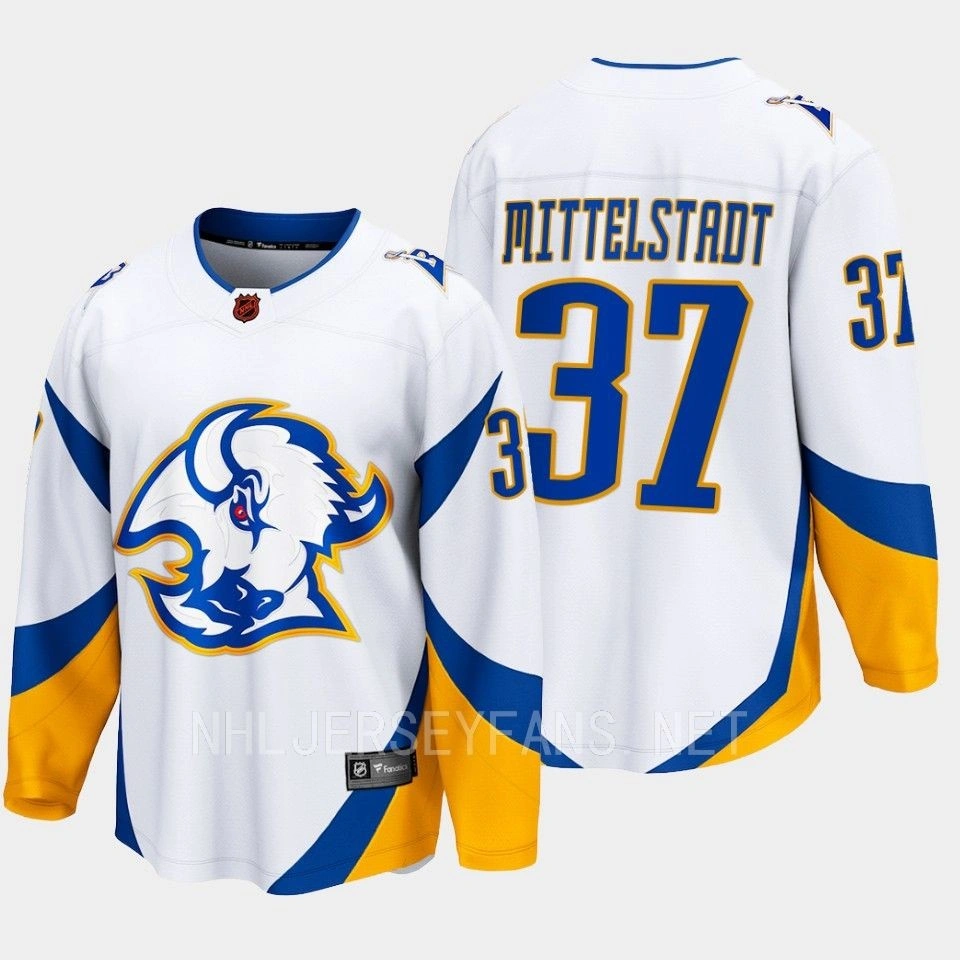 Women's Buffalo Sabres Casey Mittelstadt 2022 Special Edition 2.0 White #37 Jersey Breakaway