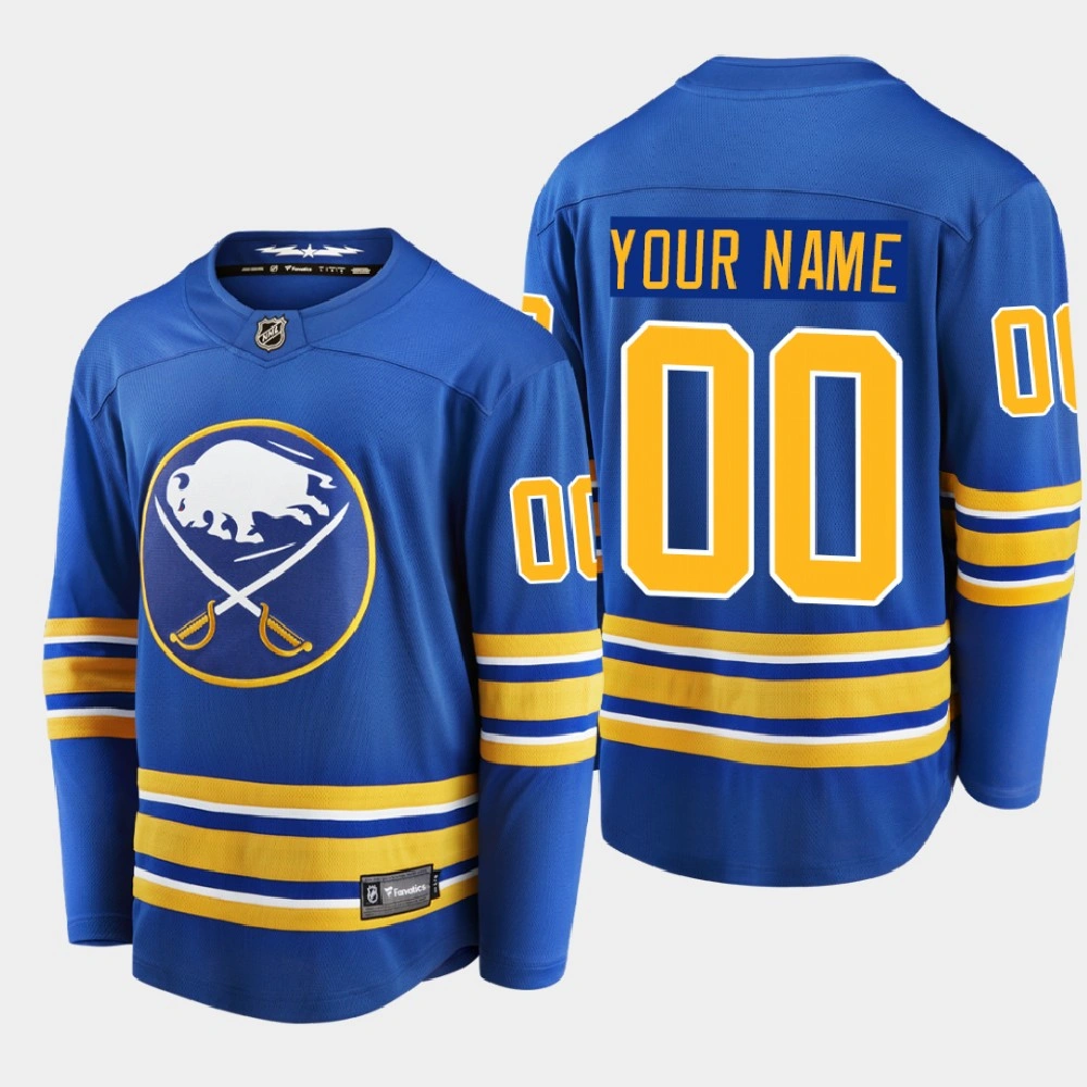 Men's Buffalo Sabres Custom #00 Home Breakaway Player Royal 2020-21 Jersey Men's Buffalo Sabres Custom #00 Home Breakaway Player Royal 2020-21 Jersey