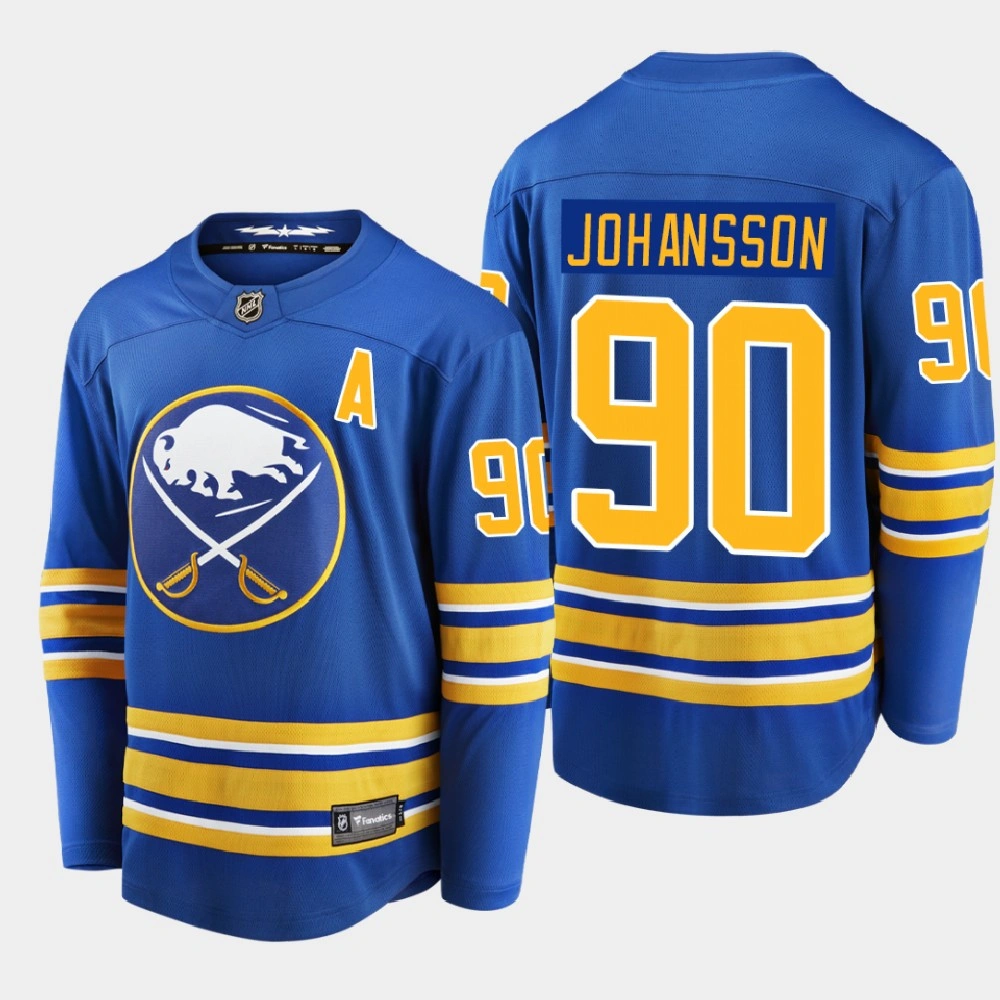 Men's Buffalo Sabres Marcus Johansson #90 Home Breakaway Player Royal 2020-21 Jersey Men's Buffalo Sabres Marcus Johansson #90 Home Breakaway Player Royal 2020-21 Jersey