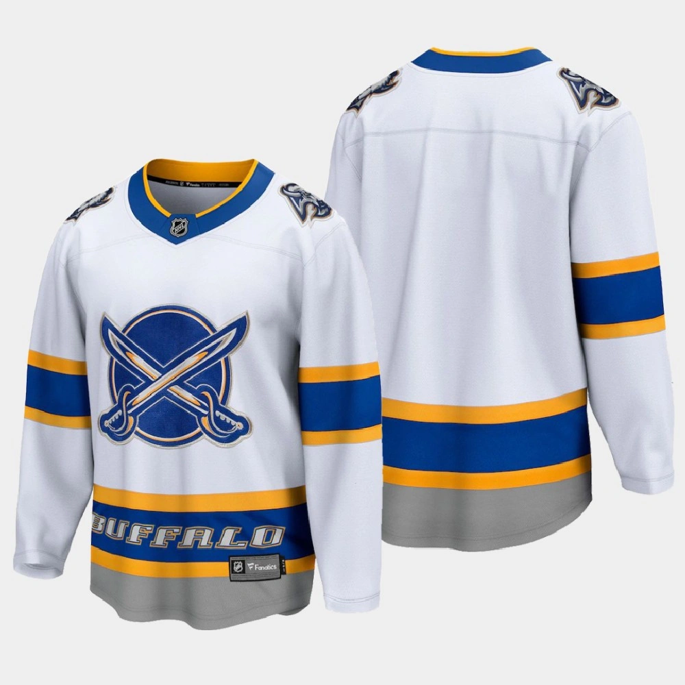 Men's Buffalo Sabres Special Edition 2020-21 Breakaway Blank White Jersey Men's Buffalo Sabres Special Edition 2020-21 Breakaway Blank White Jersey