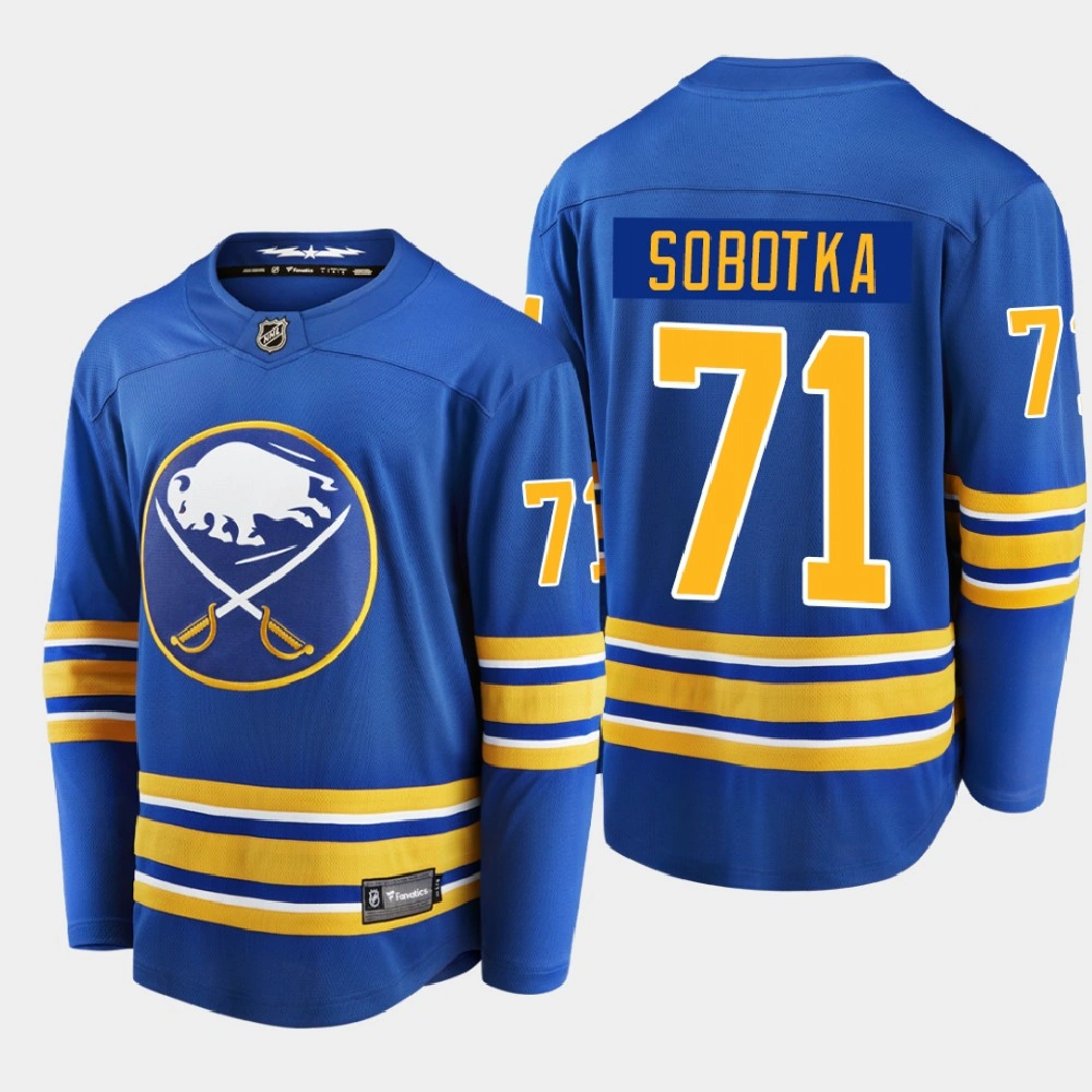 Men's Buffalo Sabres Vladimir Sobotka #71 Home Breakaway Player Royal 2020-21 Jersey Men's Buffalo Sabres Vladimir Sobotka #71 Home Breakaway Player Royal 2020-21 Jersey