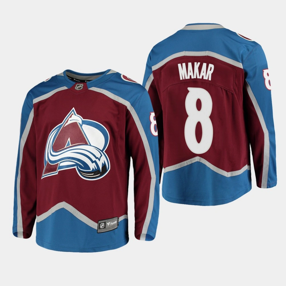 Men's Colorado Avalanche Cale Makar #8 Home Burgundy Breakaway Player Jersey Men's Colorado Avalanche Cale Makar #8 Home Burgundy Breakaway Player Jersey