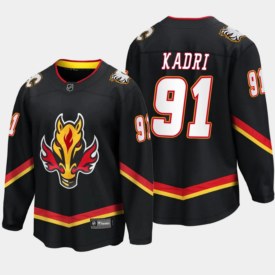 Calgary Flames Nazem Kadri Alternate Red #91 Jersey Breakaway Player