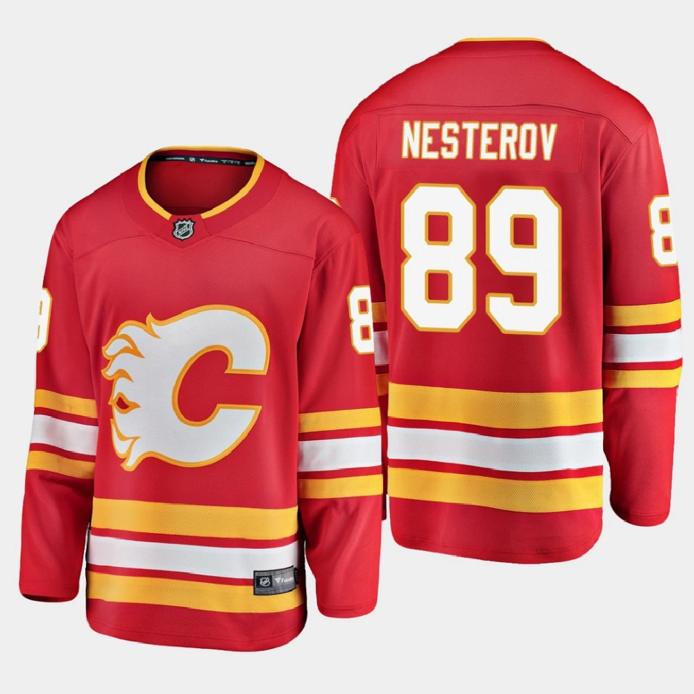 Youth Calgary Flames Nikita Nesterov #89 Alternate 2020-21 Breakaway Player Red Jersey Youth Calgary Flames Nikita Nesterov #89 Alternate 2020-21 Breakaway Player Red Jersey