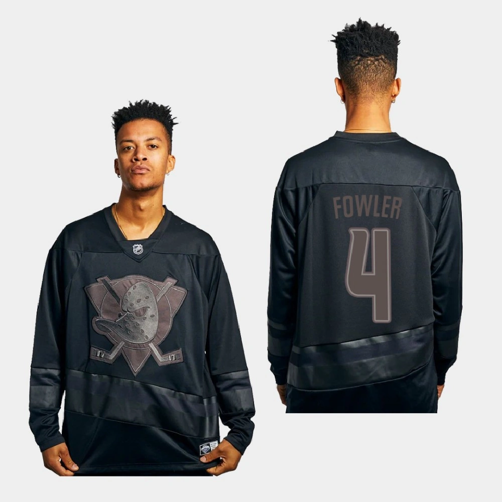 Women's Anaheim Ducks Cam Fowler #4 Replica Triple Black Jersey - Men's