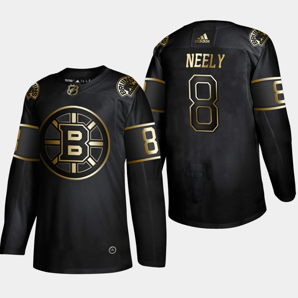 Boston Bruins Cam Neely #8 Retired Player 2019 NHL Golden Edition Black Jersey - Men's