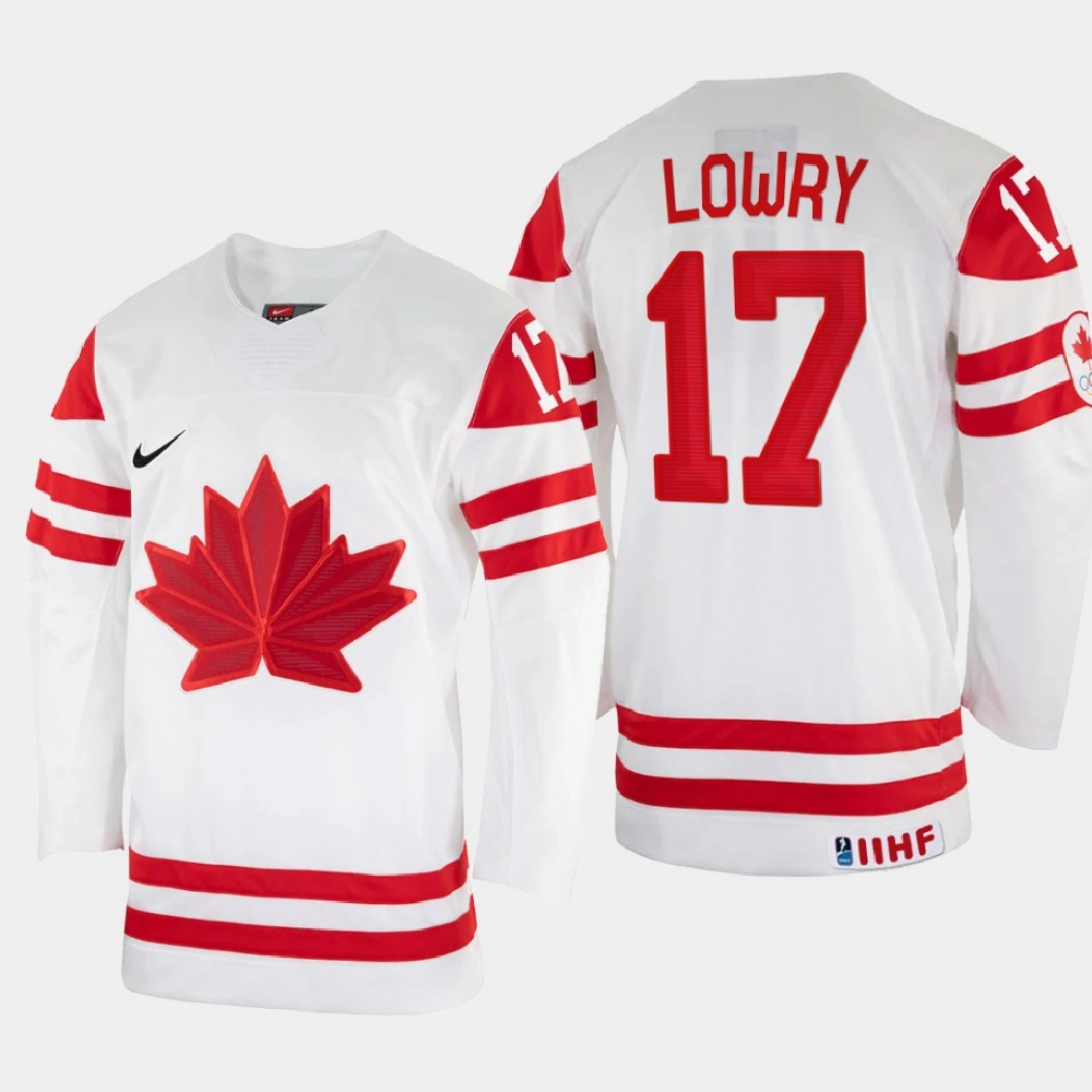 Women's Adam Lowry 2022 IIHF World Championship Canada Hockey Jersey White #17 Uniform