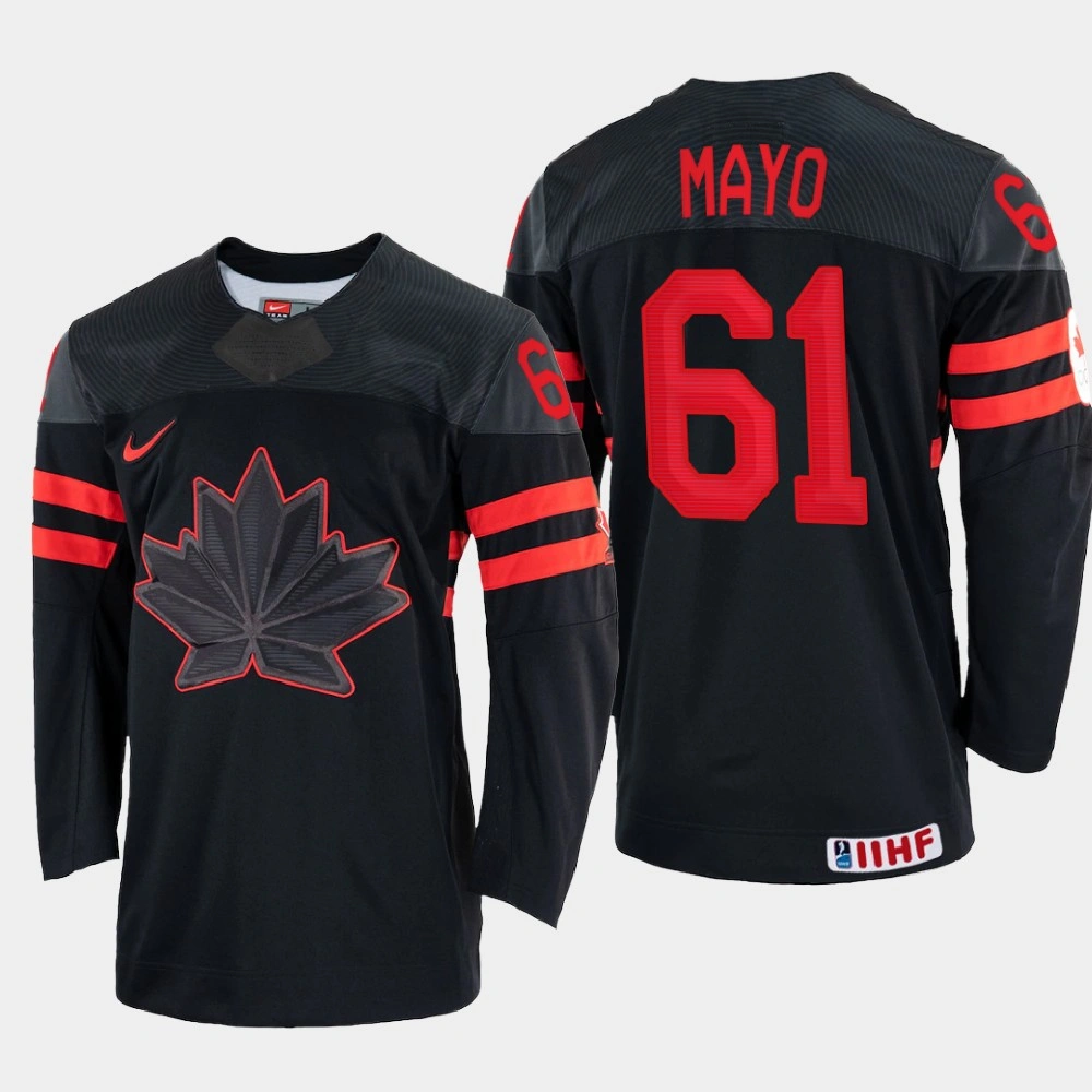 Women's Canada #61 Dysin Mayo 2022 IIHF World Championship Black Replica Jersey Women's Canada #61 Dysin Mayo 2022 IIHF World Championship Black Replica Jersey