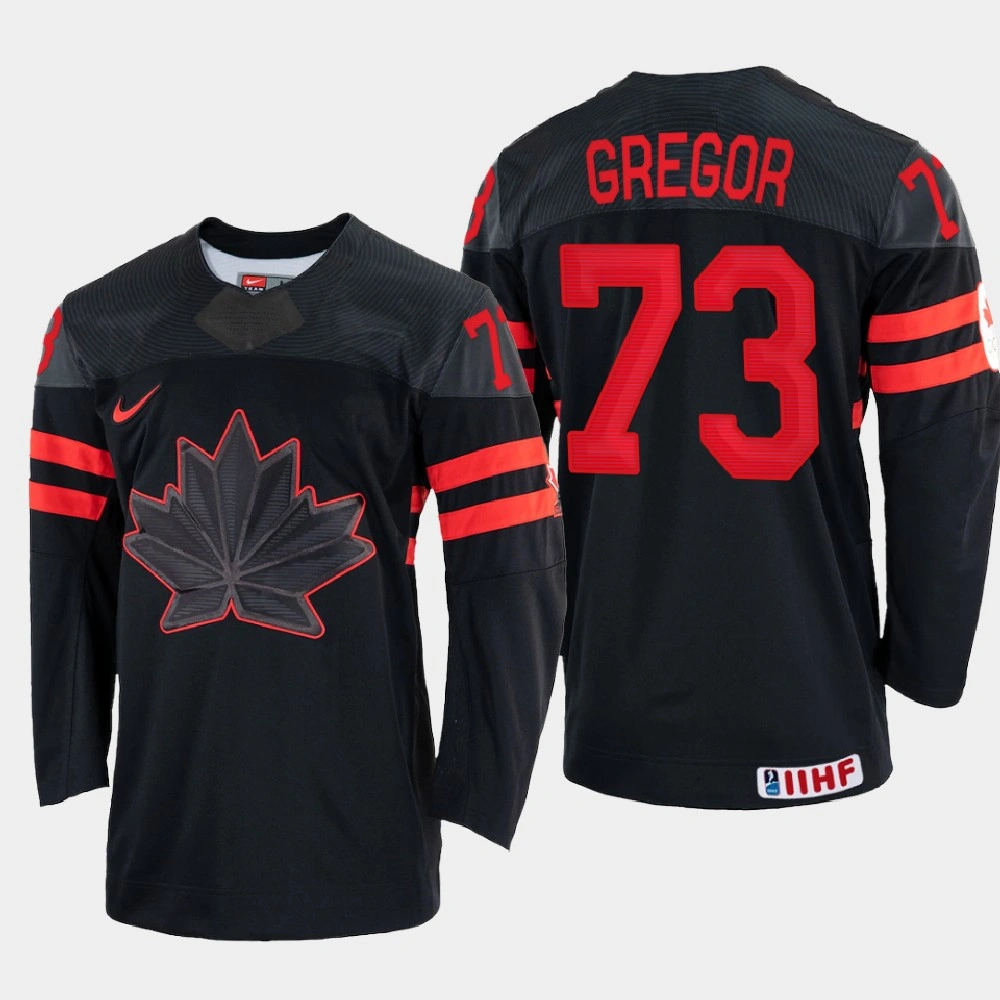 Canada #73 Noah Gregor 2022 IIHF World Championship Black Replica Jersey Canada #73 Noah Gregor 2022 IIHF World Championship Black Replica Jersey