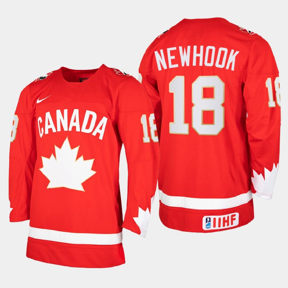 Youth Canada Team Alex Newhook #18 2021 IIHF World Junior Championship Heritage Limited Red Jersey Youth Canada Team Alex Newhook #18 2021 IIHF World Junior Championship Heritage Limited Red Jersey