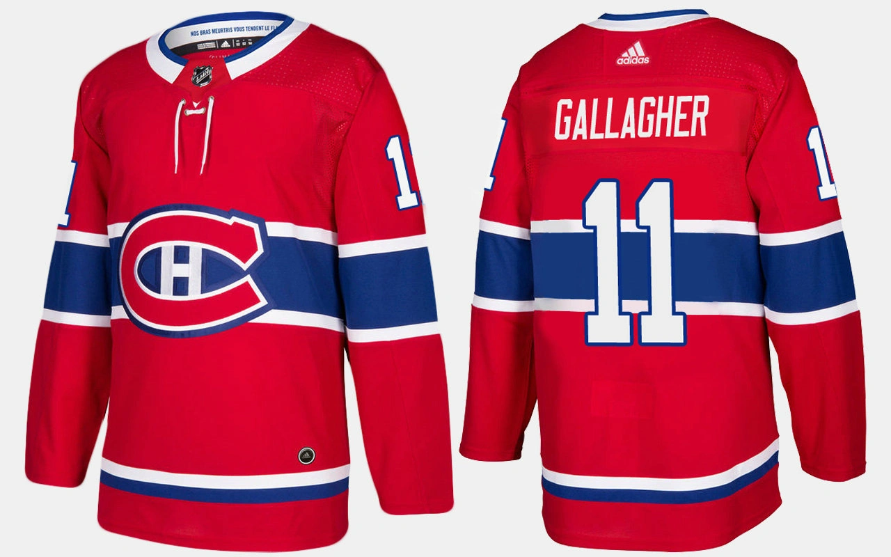 Montreal Canadiens #11 Brendan Gallagher Home Red Jersey
