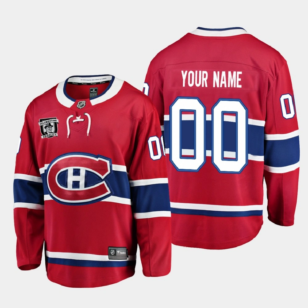 Montreal Canadiens 2021 Honor Willie O'Ree Celebrate Equality MLK Jr. Day Red Jersey Montreal Canadiens 2021 Honor Willie O'Ree Celebrate Equality MLK Jr. Day Red Jersey