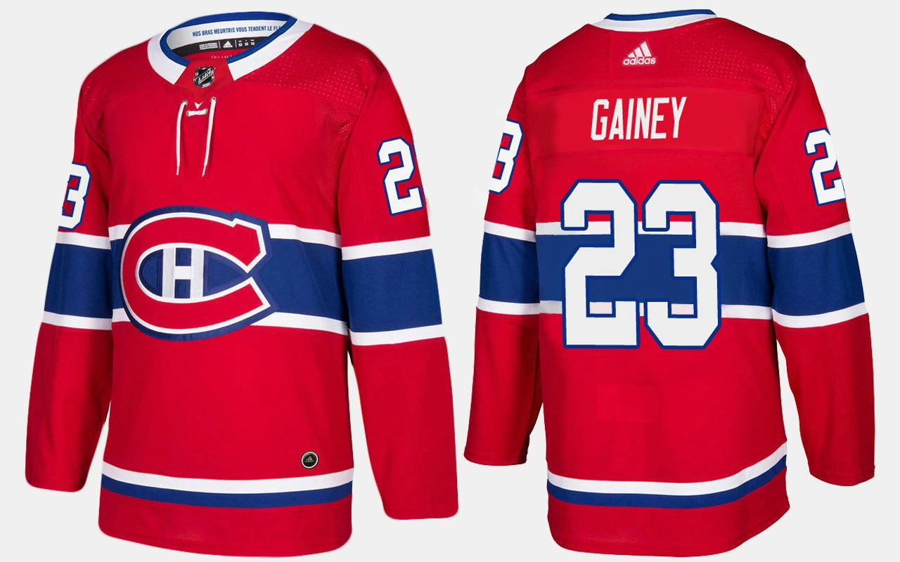 Montreal Canadiens #23 Retired Bob Gainey Home Red Jersey